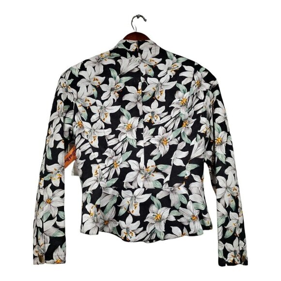 NWT Richard Warren Vintage Women's Floral Jacket Blazer Fitted Short Size 10 - Picture 2 of 15